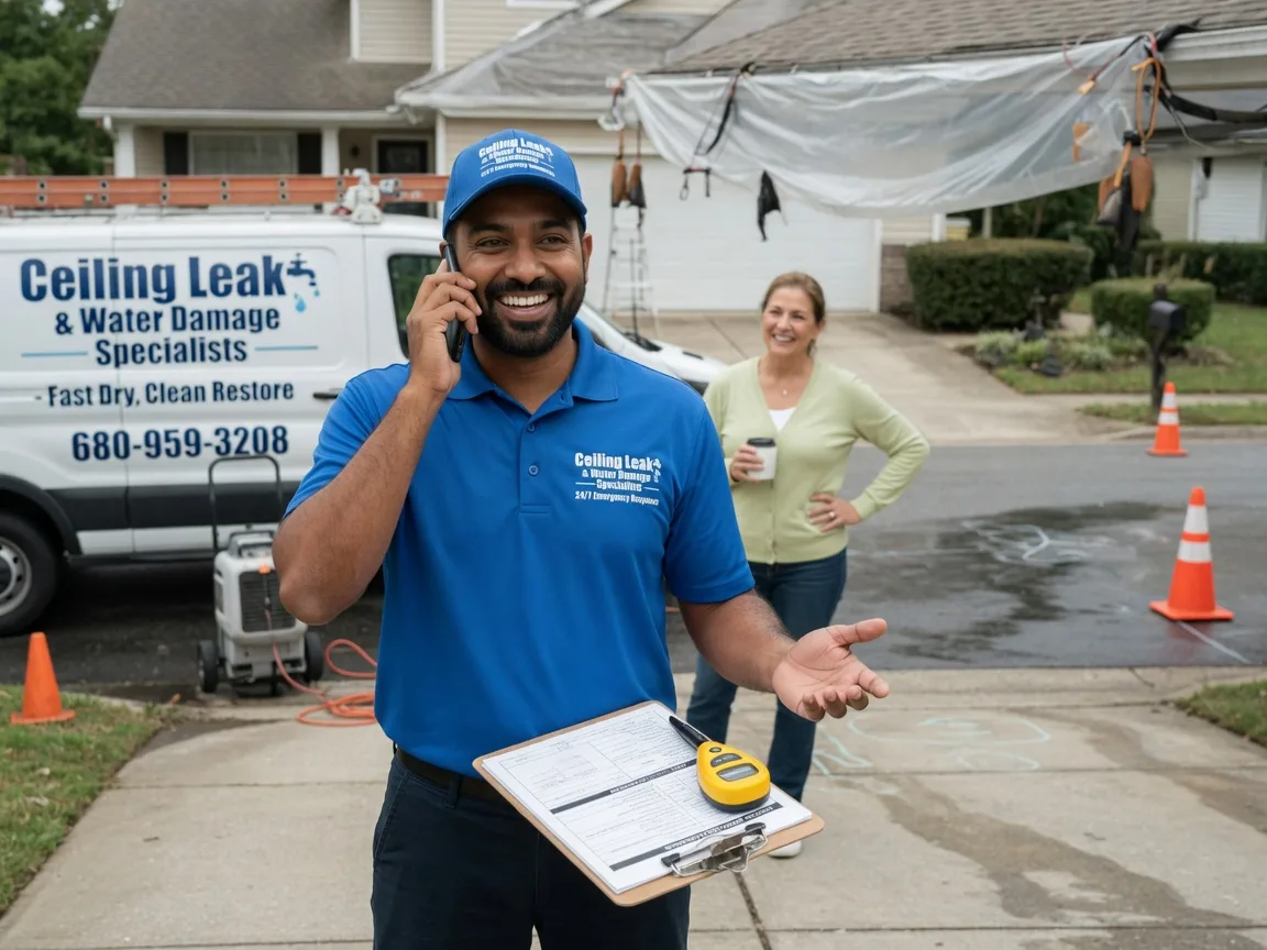 Ceiling Leak Cleanup Moorland, IA FAQs